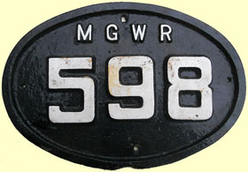 click for 16K .jpg image of MGWR bridgeplate