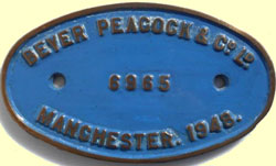 click for 11K .jpg image of BP Erne makers plate