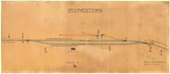 click for 6K .jpg image of Irvinestown signal diagram