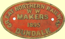 click for 14.5K .jpg image of GNR tender plate