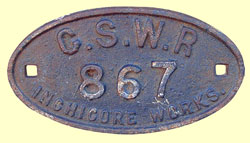 click for 12K .jpg image of GSWR wagonplate