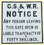 click for 3K .jpg image of GSWR gate notice