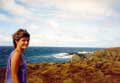 click for 46K .jpg image of Trice at rocks