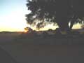 Camp at dusk