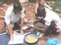 Food at waterfall