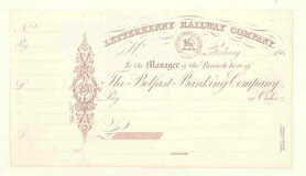 click for 9K .jpg image of Letterkenny cheque