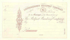 click for 9K .jpg image of Letterkenny cheque