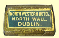 click for 11K .jpg image of North Wall Hotel Vesta case