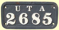 click for 11K .jpg image of UTA wagonplate